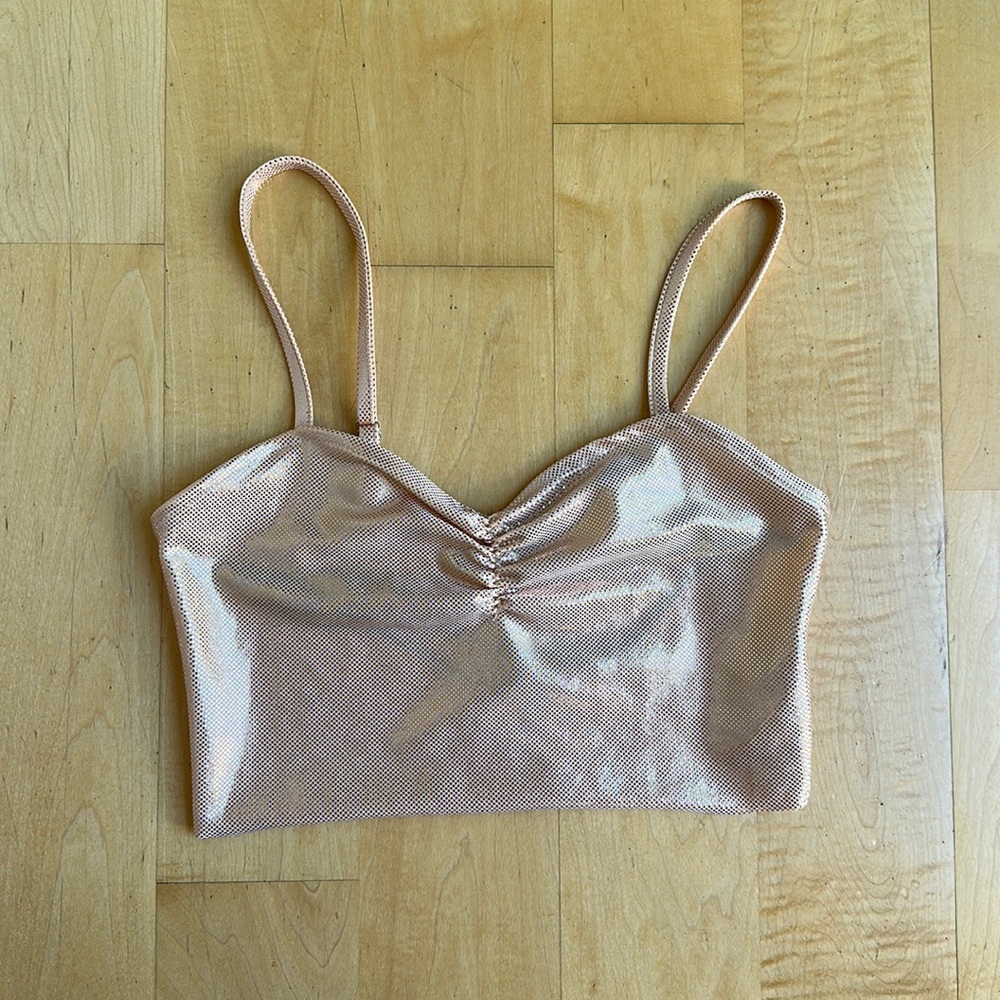 Forever 21 sparkly crop top.